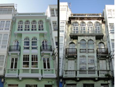 antes y despues verde renovación