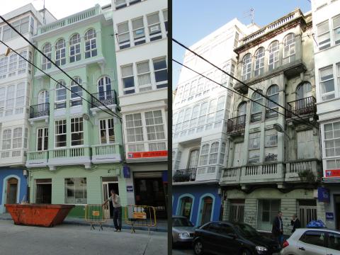 antes y despues verde renovación